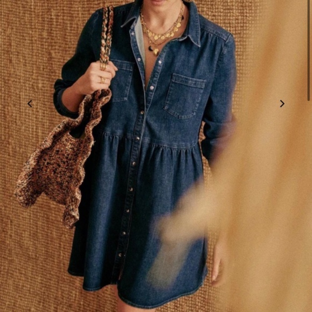 Sézane Denim Dress Size 36